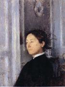 Fernand Khnopff Portrait of Mrs Edmond Khnopff oil on canvas